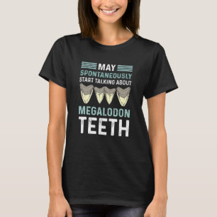 Camiseta Megalodon Tooth Hunting Shark Tooth Fossil Diente