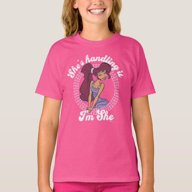 Camiseta Megara - She's Handling It, I'm She T-Shirt (Anverso)