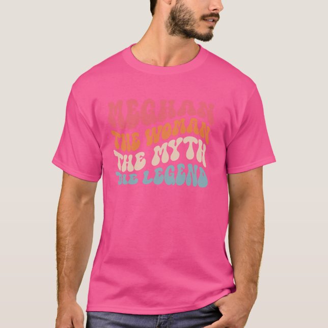 Camiseta Meghan En Mi Era Groovy Personalizada Por Primera  (Anverso)