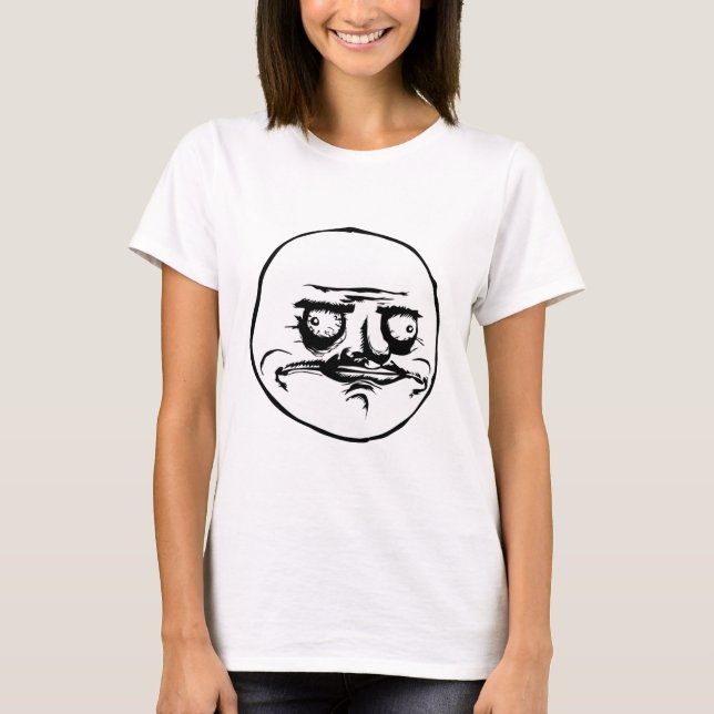 Camiseta Megusta Meme hace frente (del reddit, 9gag, 4chan) (Anverso)