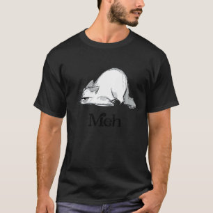 Camiseta Meh Ca Ca Para Hombres Mujeres Meh Cat