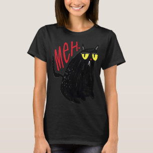 Camiseta Meh Cat no impresionado