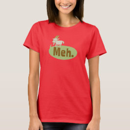Camiseta Meh (dijo la cabra) Funny Wordplay Personalizado