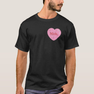 Camiseta Meh Heart Pocket Funny Anti Día de San Valentín Si