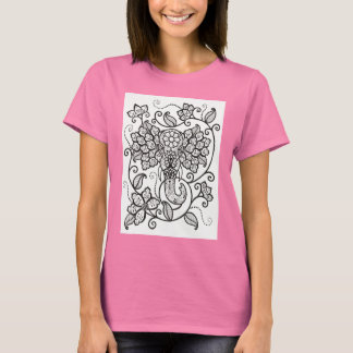 Camiseta Mehndi Elephant T Shirt