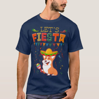 Camiseta Meican Cinco De Mayo Fiesta Fiesta Corgi 