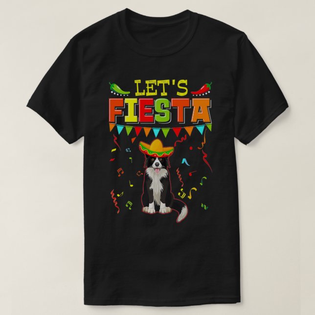 Camiseta Meican Cinco De Mayo Fiesta Fiesta Frontera C (Diseño del anverso)
