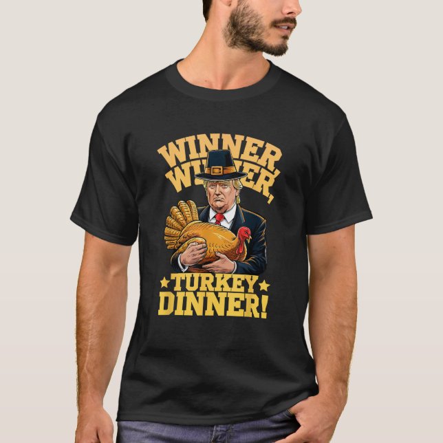 Camiseta MEILAN Unisex Adultos Humor Gracioso Trump Ganador (Anverso)