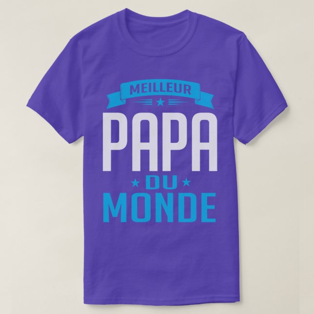 Camiseta Meilleur Papa Du Monde (Diseño del anverso)