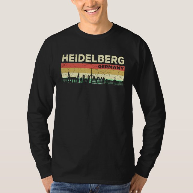 Camiseta Mein Heidelberg Skyline Germany Home City Souvenir (Anverso)