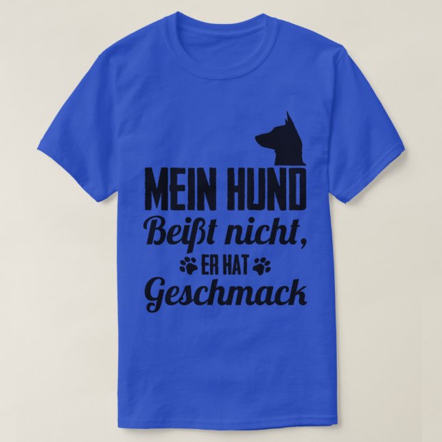 Camiseta Mein Hund beit nicht er gorra Geschmack (Diseño del anverso)