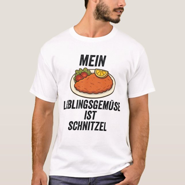 Camiseta Mein Lieblingsgemüse Funny German Food Humor (Anverso)