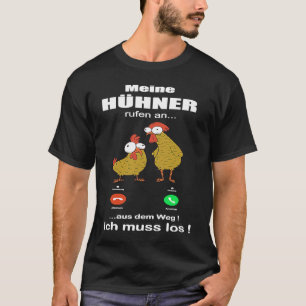Camiseta Meine Hühner en un ladrón de gallinas