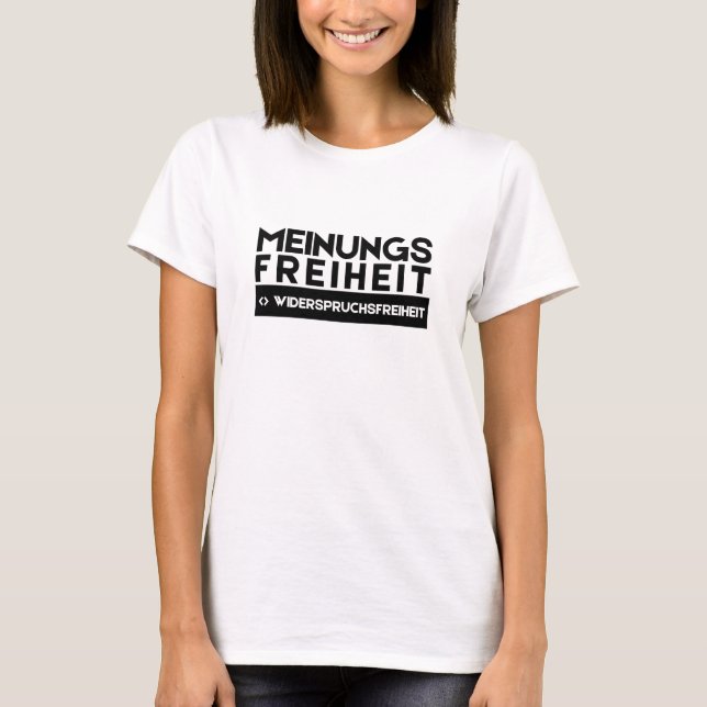 Camiseta Meinungsfreiheit nicht Widerspruchsfreiheit 2 (Anverso)
