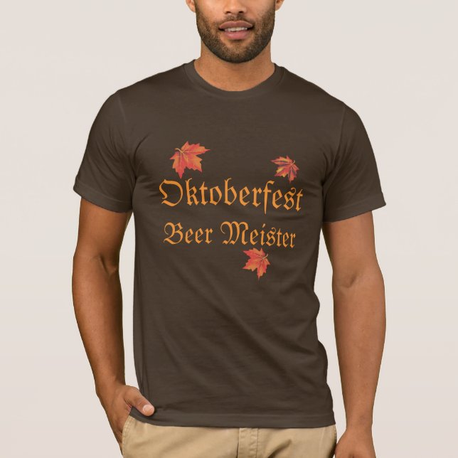 Camiseta Meister de cerveza Oktoberfest para hombres (Anverso)