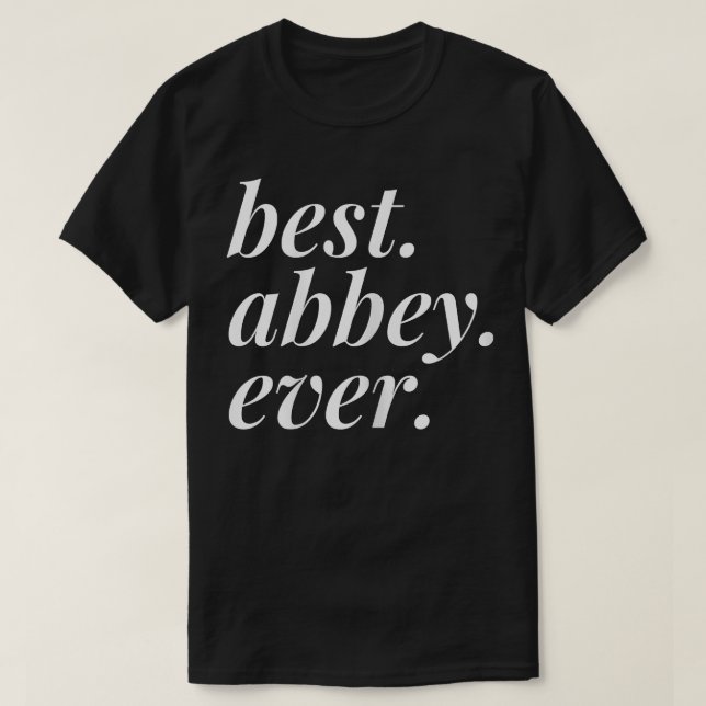 Camiseta Mejor Abadía Nombre Mujer Personalizada Chica BFF  (Diseño del anverso)