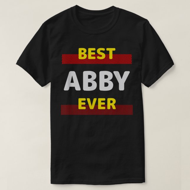 Camiseta Mejor Abby Jamás Amigos Nombre Buddy Nickname Pers (Diseño del anverso)