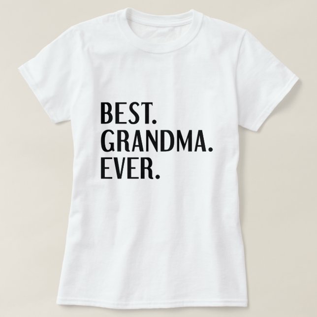 Camiseta Mejor Abuela de la Historia (Diseño del anverso)