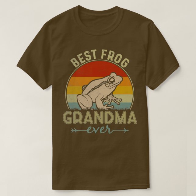 Camiseta Mejor Abuela de Rana Día de la Madre Funny Retro (Diseño del anverso)