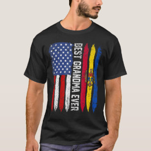 Camiseta Mejor Abuela del Día de la Madre Moldavia Bandera 
