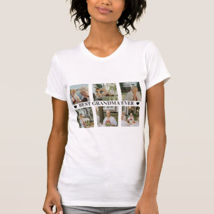 Camiseta Mejor Abuela del Mundo Foto Collage – Regalo con C