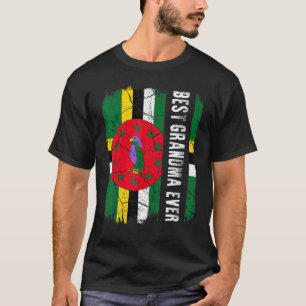 Camiseta Mejor abuela dominicana jamás Bandera de Dominica