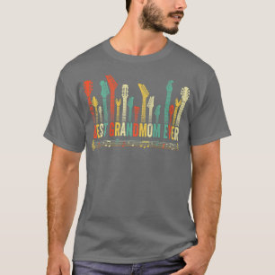 Camiseta Mejor Abuela Guitarista De Guitarra De La Vida Div