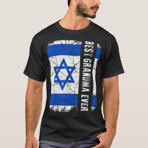 Camiseta Mejor abuela israelí que nunca Israel Bandera el D