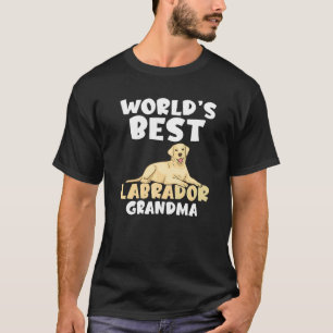 Camiseta Mejor Abuela Labrador del Mundo de Lab Retriever
