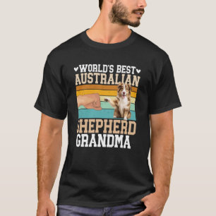 Camiseta Mejor abuela pastor australiano de un pastor austr