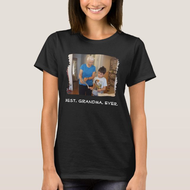 Camiseta Mejor Abuela Personalizado Foto Abuela Nana (Anverso)