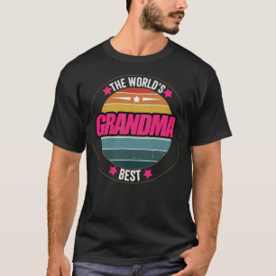 Camiseta mejor abuela retro rodeo amadeus del mundo
