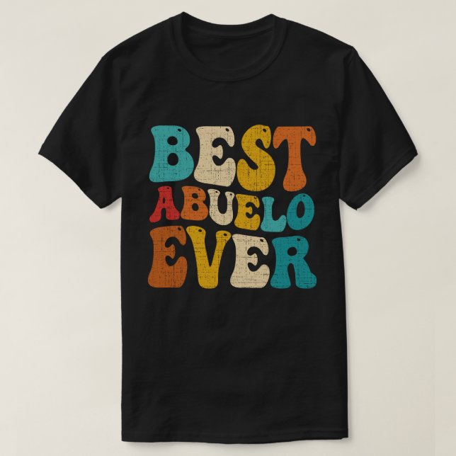 Camiseta Mejor Abuelo, abuelo español retro (Diseño del anverso)