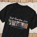 Camiseta Mejor Abuelo Abuelo Nunca Abuelitos 5 Collages de<br><div class="desc">Camiseta de collage de fotos personalizada con 5 fotos,  la mejor tipografía de la vida del abuelo y los nombres de nietos. es un regalo especial para el día del padre,  el día de los abuelos,  el cumpleaños y los navidades.</div>