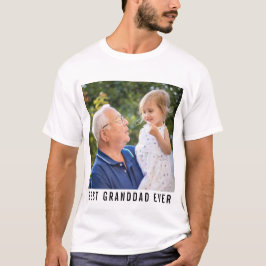 Camiseta Mejor Abuelo, Abuelo Y Foto Del Bebé