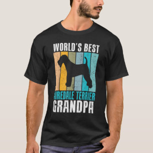 Camiseta Mejor abuelo Airedale Terrier
