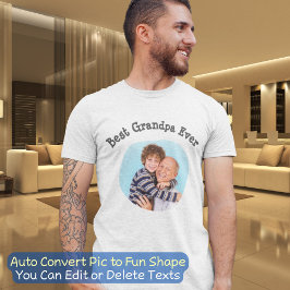 Camiseta Mejor abuelo alguna vez sube tu foto de la familia