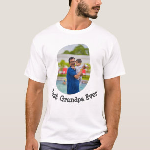 Camiseta Mejor abuelo alguna vez sube tu foto familiar