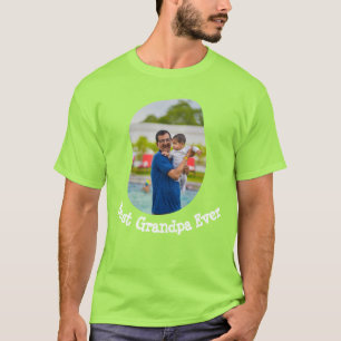 Camiseta Mejor abuelo alguna vez sube tu foto familiar