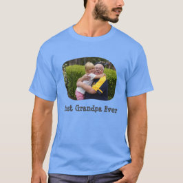 Camiseta Mejor abuelo alguna vez sube tu foto horizontal