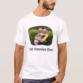 Camiseta Mejor abuelo alguna vez sube tu foto horizontal