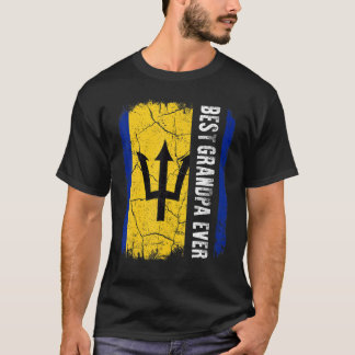 Camiseta Mejor abuelo barbadense que nunca Barbados bandera