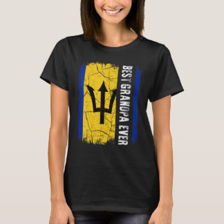 Camiseta Mejor abuelo barbadense que nunca Barbados bandera