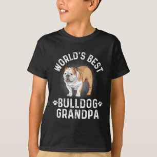 Camiseta Mejor Abuelo Bulldog - Abuelo Perro