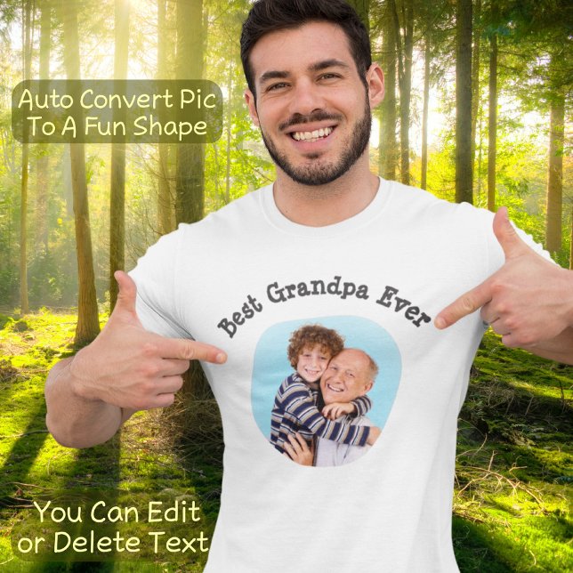 Camiseta Mejor Abuelo Crea Tu Propia Foto De Guay (Subido por el creador)
