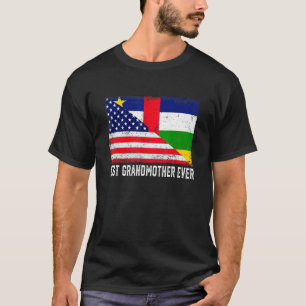 Camiseta Mejor Abuelo De Bandera De La República Centroafri