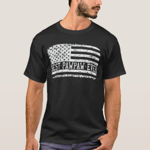 Camiseta Mejor abuelo de época de bandera estadounidense