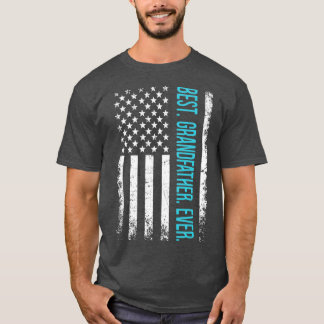 Camiseta Mejor Abuelo de la Bandera Americana