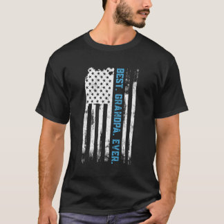 Camiseta Mejor Abuelo De La Bandera Estadounidense Fatherâ€