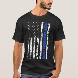 Camiseta Mejor Abuelo de la familia patriótica de bandera d